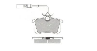 Kit de plaquettes de frein, frein à disque AISIN ASN-2292