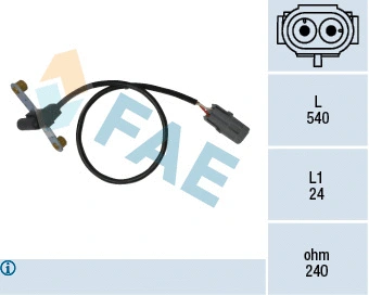 Capteur d'angle, vilebrequin FAE 79023
