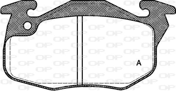 Kit de plaquettes de frein, frein à disque OPEN PARTS BPA0192.10