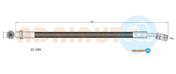 Flexible de frein ADRIAUTO 33.1269