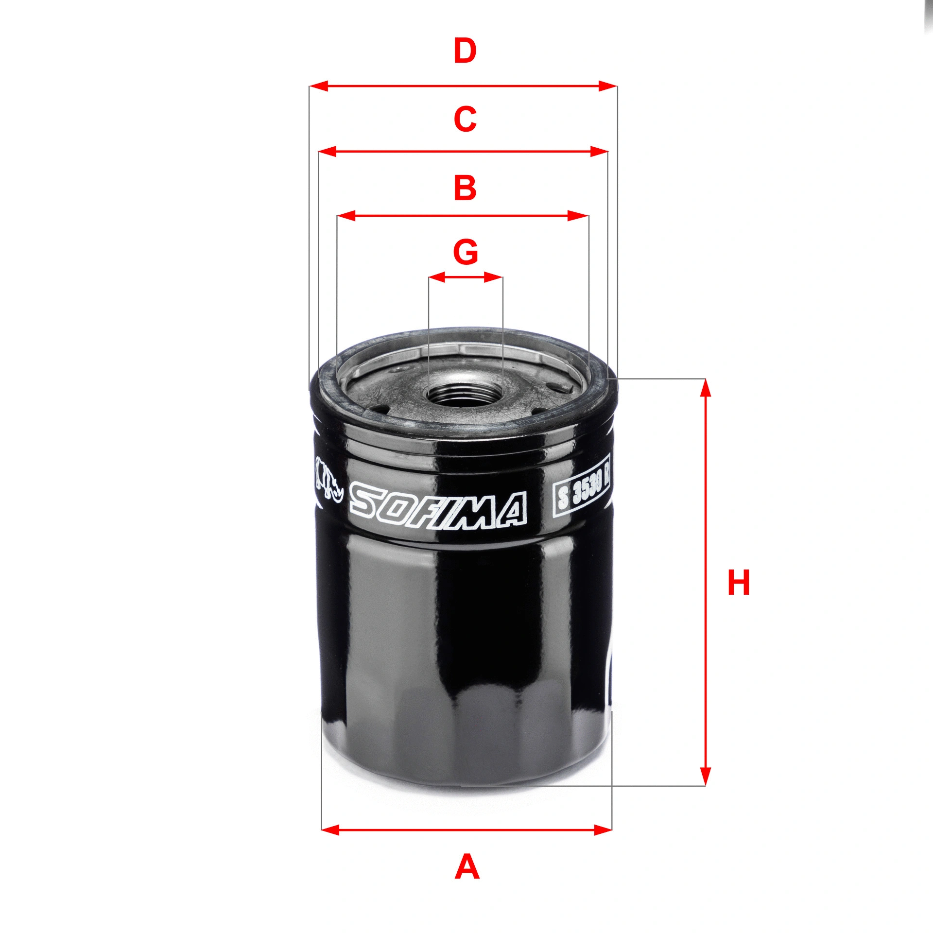 Filtre à huile SOFIMA S 3530 R