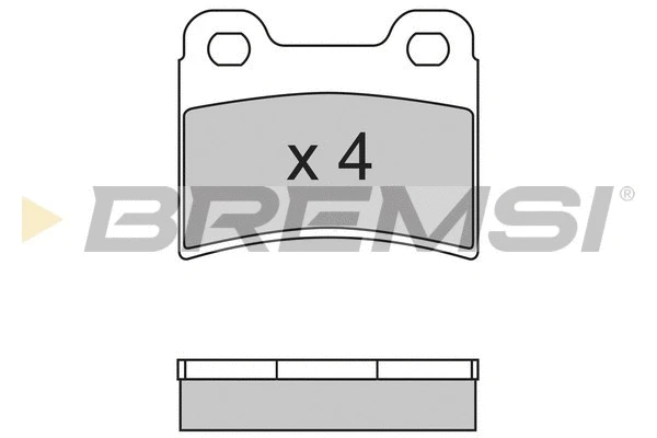 Kit de plaquettes de frein, frein à disque BREMSI BP2630