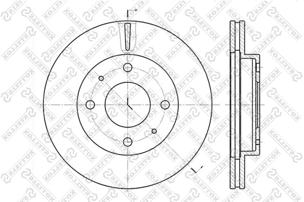 Disque de frein STELLOX 6020-3403V-SX