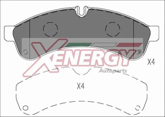 Kit de plaquettes de frein, frein à disque AP XENERGY X41250