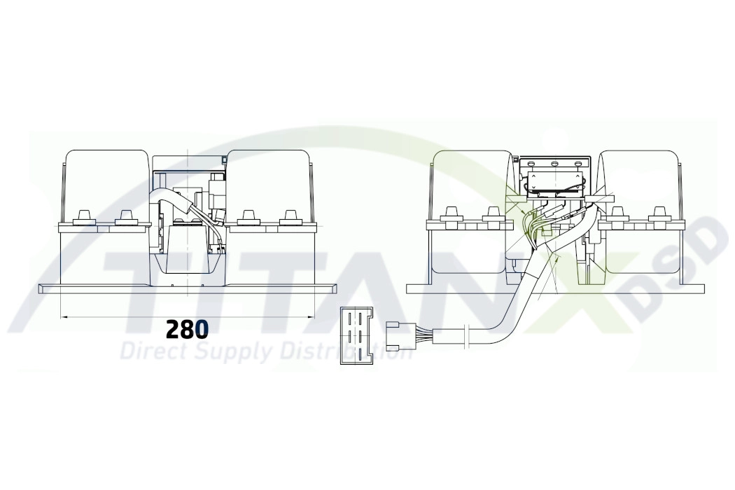 Pulseur d'air habitacle TitanX BL129003