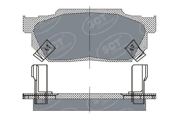 Kit de plaquettes de frein, frein à disque SCT - MANNOL SP 150 PR