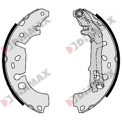 Jeu de mâchoires de frein DIAMAX N01347