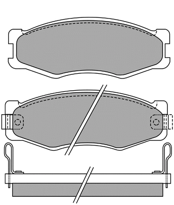 Kit de plaquettes de frein, frein à disque AISIN ASN-2076