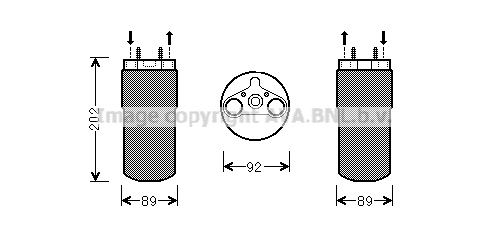 Filtre déshydratant, climatisation PRASCO RTD556
