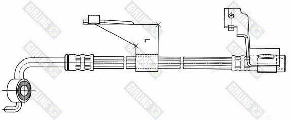 Flexible de frein GIRLING 9004364