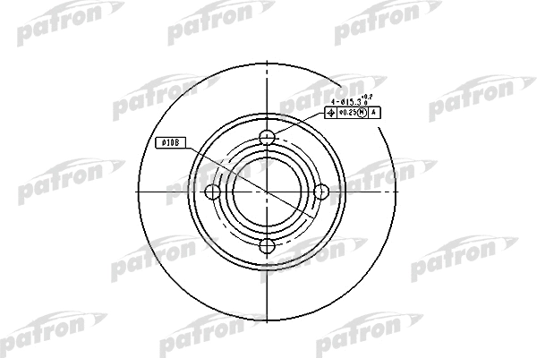 Disque de frein PATRON PBD1521