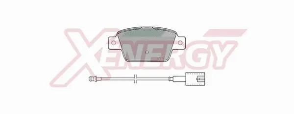 Kit de plaquettes de frein, frein à disque AP XENERGY X41119