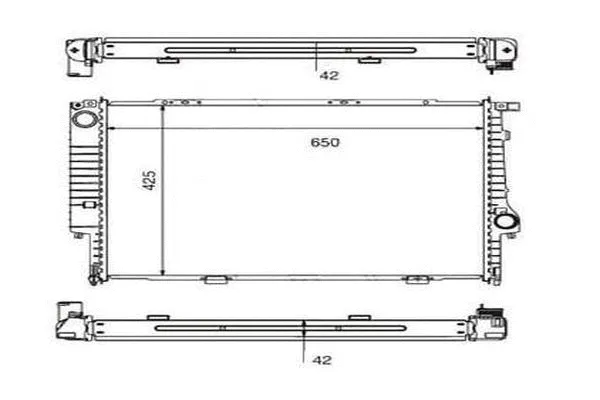 Radiateur, refroidissement du moteur ORDONEZ 2060312