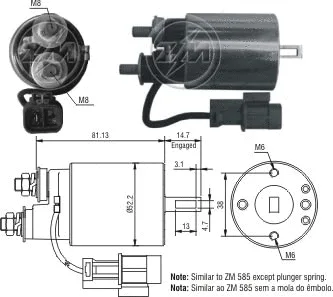 Contacteur, démarreur ZM ZM 1-585