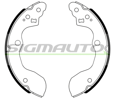 Jeu de mâchoires de frein SIGMAUTO SFA926
