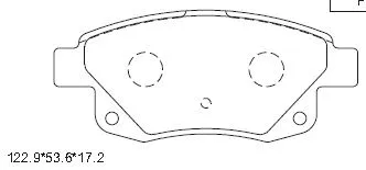 Kit de plaquettes de frein, frein à disque ASIMCO KD6789