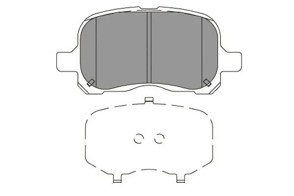 Kit de plaquettes de frein, frein à disque KAVO PARTS KBP-9129