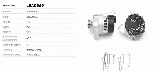 Alternateur LUSA LEA0569