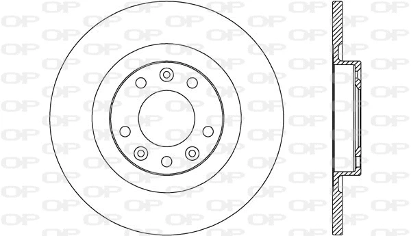 Disque de frein OPEN PARTS BDA2741.10