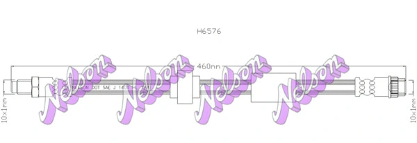 Flexible de frein KAWE H6576