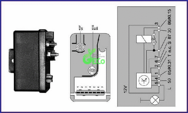 Calculateur, temps de préchauffage GECO GR054