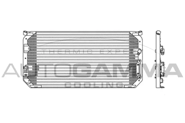 Condenseur, climatisation AUTOGAMMA 102800
