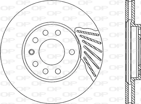 Disque de frein OPEN PARTS BDA1808.20