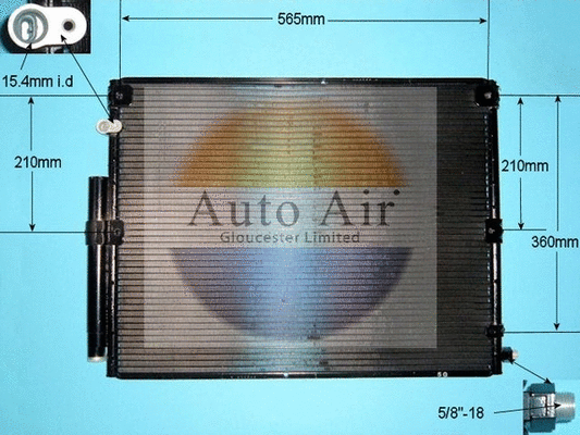 Condenseur, climatisation AUTO AIR GLOUCESTER 16-8907