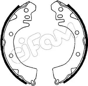 Jeu de mâchoires de frein CIFAM 153-252