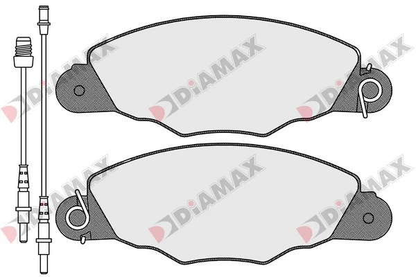 Kit de plaquettes de frein, frein à disque DIAMAX N09324