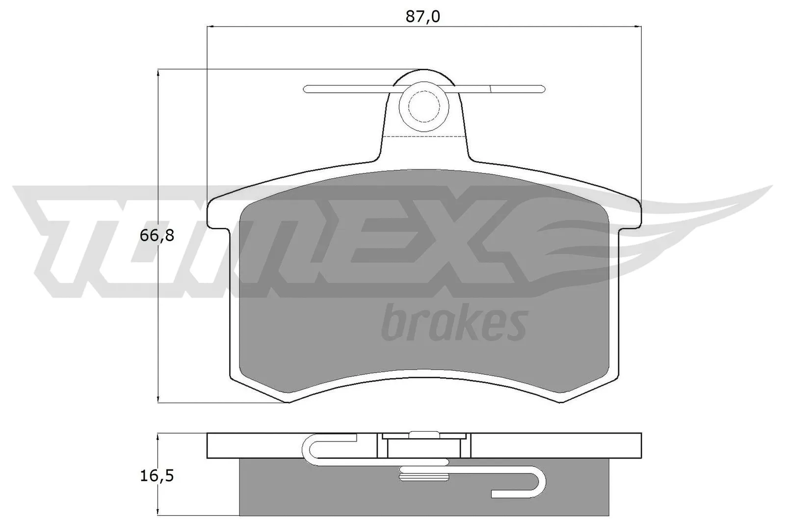 Kit de plaquettes de frein, frein à disque TOMEX Brakes TX 10-62