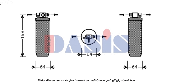 Filtre déshydratant, climatisation AKS DASIS 800256N