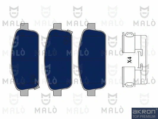 Kit de plaquettes de frein, frein à disque AKRON-MALÒ 1050145