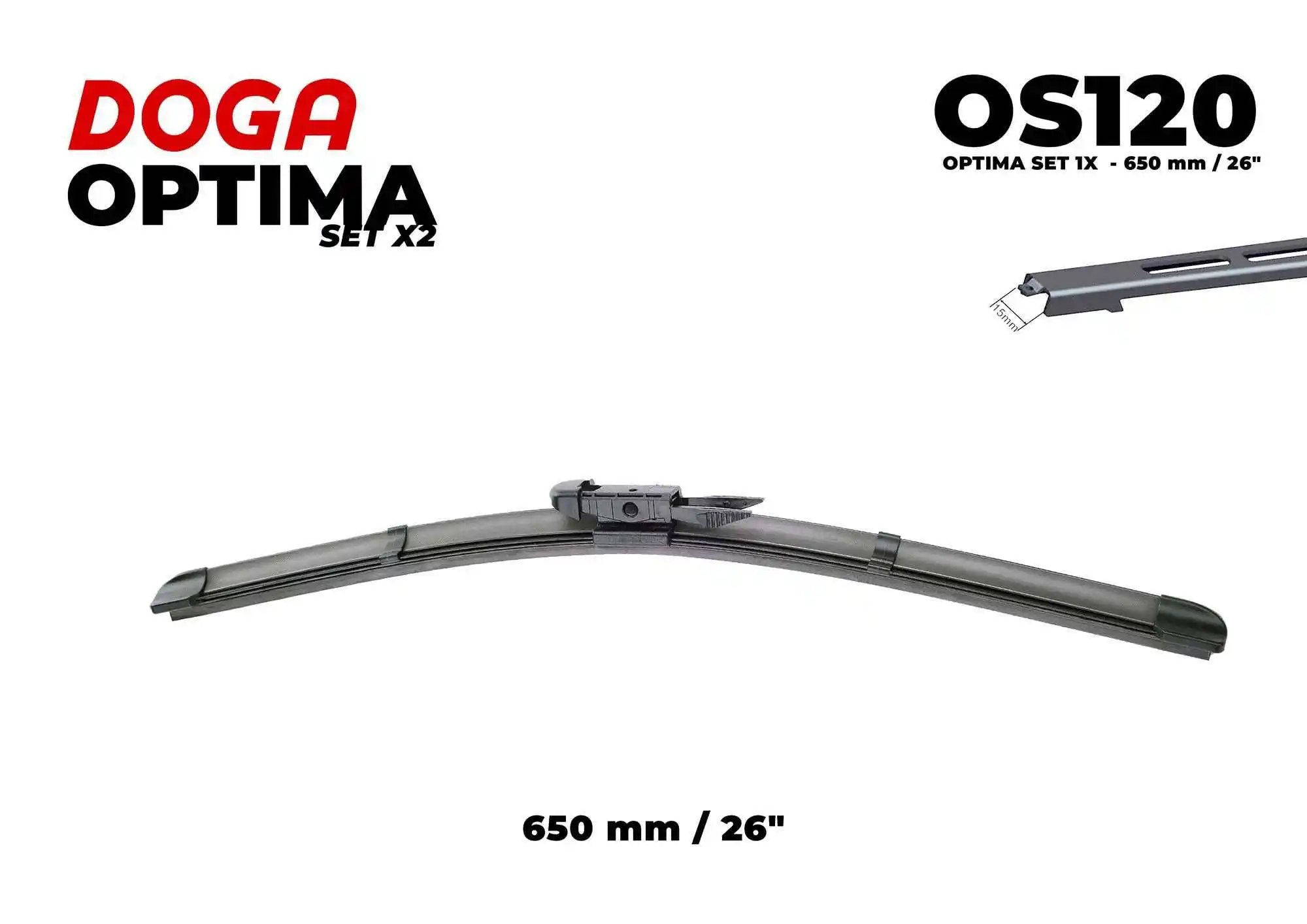 Balai d'essuie-glace DOGA OS120