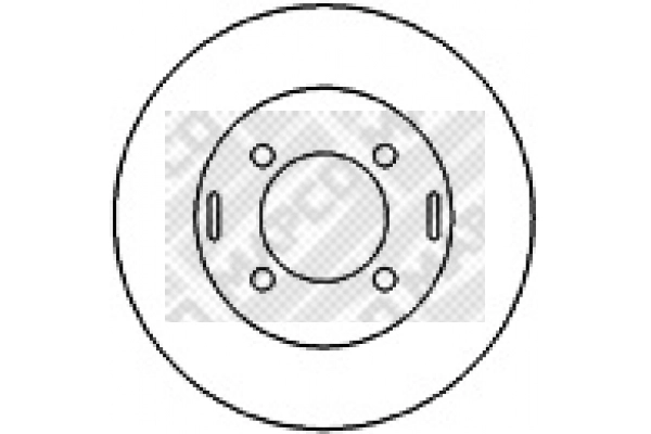 Disque de frein MAPCO 25600