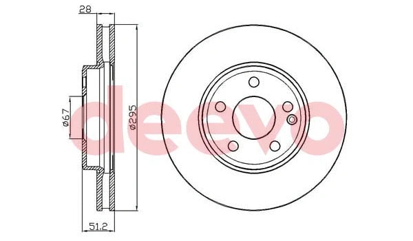 Disque de frein DEEVO BD35240