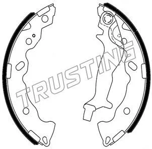 Jeu de mâchoires de frein TRUSTING 253.707