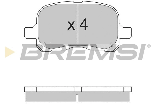 Kit de plaquettes de frein, frein à disque BREMSI BP2859