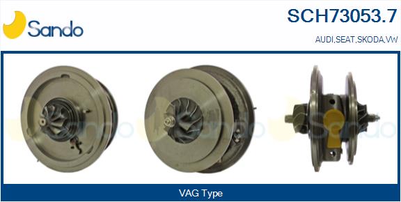 Groupe carter, turbocompresseur SANDO SCH73053.7