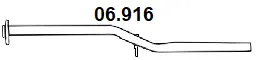 Tuyau d'échappement NOVAK 06.916