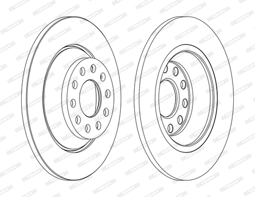 Disque de frein FERODO DDF1307C-D
