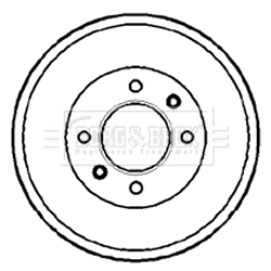 Tambour de frein BORG & BECK BBR7088
