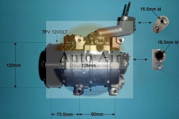 Compresseur, climatisation AUTO AIR GLOUCESTER 14-0018