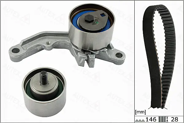 Kit de courroie crantée AUTEX 702847