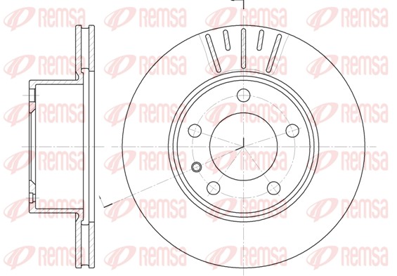 Disque de frein REMSA 6317.10