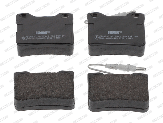 Kit de plaquettes de frein, frein à disque FERODO FVR1044