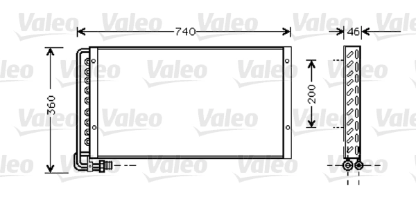Condenseur, climatisation VALEO 818040