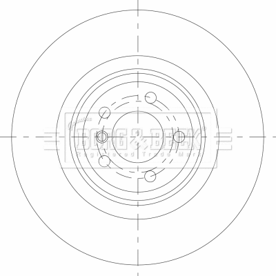 Disque de frein BORG & BECK BBD6089S