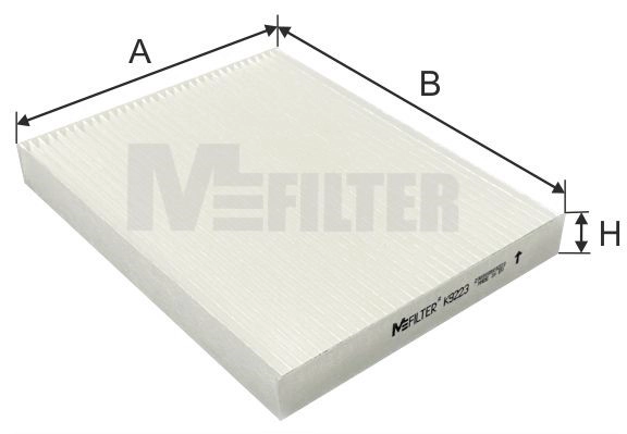 Filtre, air de l'habitacle MFILTER K 9223