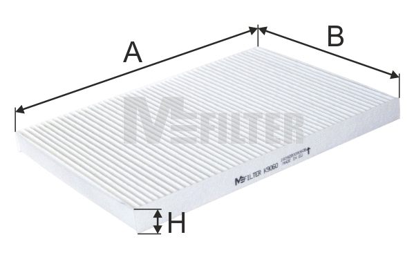 Filtre, air de l'habitacle MFILTER K 9060
